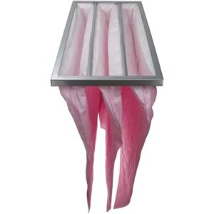 Hvac F7 Bag Filter for Air-Conditioner Unit, Ventilation System, hvac Applications, 28.7 x 59.2 x 60 cm, Pink - Pocket Filter, ac Air Filter - Vhbw