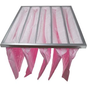 Vhbw - hvac F7 Bag Filter for Air-Conditioner Unit, Ventilation System, hvac Applications, 49 x 59.2 x 36 cm, Pink - Pocket Filter, ac Air Filter