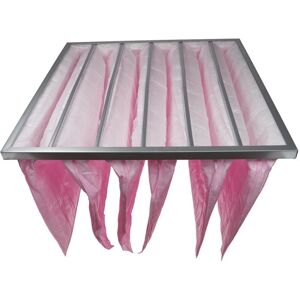 Vhbw - hvac F7 Bag Filter for Air-Conditioner Unit, Ventilation System, hvac Applications, 59.2 x 59.2 x 36 cm, Pink - Pocket Filter, ac Air Filter