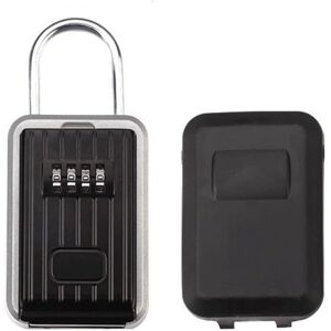 Tinor - Wall Mounted Key Lock Box Waterproof Combination Padlock Safe Storage Keys Aluminum Alloy Portable Secure Lock with Sliding Cover for Garage