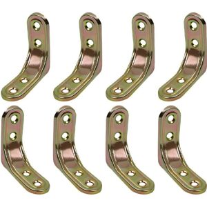 ZVD - Wall Shelf Bracket, 8 Pieces 5cm × 5cm Metal Shelf Bracket, Strong Bearing Capacity, For Fixing And Reinforcing Tables, Chairs, Furniture,