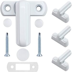 ZVD - Window Lock - Zinc Alloy - 4PCS White Door Lock - Home Security for All Kinds of Windows and Doors