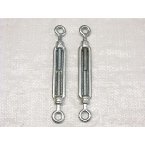 SECUREFIX DIRECT x2 M16 Galvanised Forged Straining Screw Eye Eye - Caravan Turnbuckle Open Body