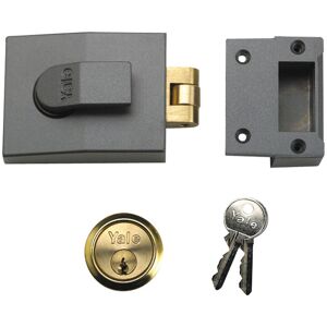 Yale Locks 81 Rollerbolt Nightlatch 60mm Backset DMG Finish Box YAL81DMGPB