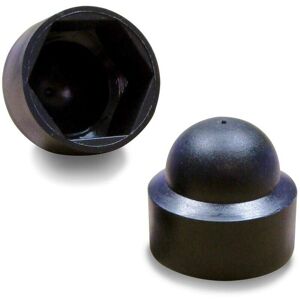 ZVD - 100 pieces - M8 protective screw nut cover 13 mm key - black plastic