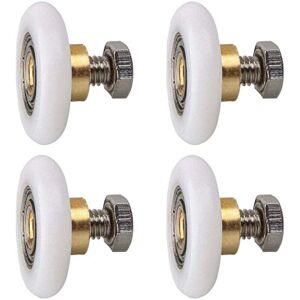 ZVD-4pcs Shower Door Roller, Shower Door Roller Wheel Sliding Door Rollers Replacement Wheel for Roller(20MM)