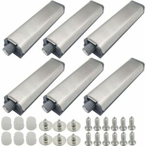 ZVD-6 Pieces Push to Open Magnet Door Cupboard Push Open Push Push Cupboard Magnetic Closure for Cabinet System Buffer Hinge Latch Metal Closures