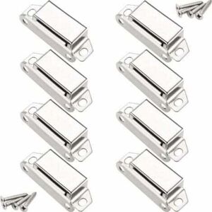ZVD - Aimants loqueteaux magnétiques, 10 kg loqueteau de porte magnétique et 32 vis, 304 Acier inox, loqueteaux magnétiques aimanté pour fermeture de