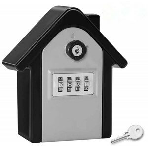 ZVD - Wall Mounted Key Safe Box with Digital Code & Emergency Keys, Large Key Safe Box Outdoor Key Safe for Home, Office, Factory, Garages