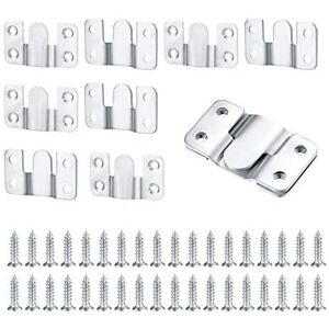 Héloise - 10 Pieces Concealed Flush Mount Bracket, Heavy Duty Interlocking Pendant Brackets, Furniture Connector, Stainless Steel Wall Hanging Héloise - 10 Pieces Concealed Flush Mount Bracket, Heavy Duty Interlocking Pendant Brackets, Furniture Connector, Stainless Steel Wall Hanging