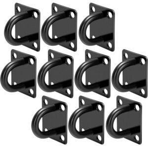 MCBOSON 10 Pieces Stainless Steel Pad Eye, Ceiling Hook, Stainless Steel Hook, Wall Mount for Hanging Nets, Ropes, Yoga, Swings MCBOSON 10 Pieces Stainless Steel Pad Eye, Ceiling Hook, Stainless Steel Hook, Wall Mount for Hanging Nets, Ropes, Yoga, Swings
