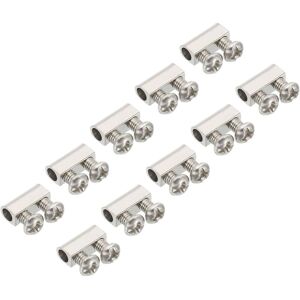 Csparkv - 10x4x5mm Wire Rope Clips, 10Pcs Steel Cable Clamps 3mm Double Holes Wire Lock Rope Fittings Clip with M3x0.5 Screw for Cable Csparkv - 10x4x5mm Wire Rope Clips, 10Pcs Steel Cable Clamps 3mm Double Holes Wire Lock Rope Fittings Clip with M3x0.5 Screw for Cable