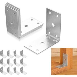 12 Pcs Metal Angle Brackets, Heavy Duty Fixing Brackets, Metal Fixing Brackets, 90 Degree Right Angle Assembly Brackets, 64x64mm 12 Pcs Metal Angle Brackets, Heavy Duty Fixing Brackets, Metal Fixing Brackets, 90 Degree Right Angle Assembly Brackets, 64x64mm