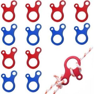 TORMATOR 12 Pieces 3-Hole Cord Tensioner, Aluminum Alloy Rope Tensioner, Tent Rope Loop Adjuster, Rope Adjuster, Lightweight Aluminum Alloy Tensioner TORMATOR 12 Pieces 3-Hole Cord Tensioner, Aluminum Alloy Rope Tensioner, Tent Rope Loop Adjuster, Rope Adjuster, Lightweight Aluminum Alloy Tensioner