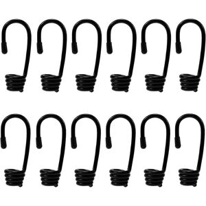 TEHTUY 12 Pieces Spiral Hooks, Hook for Tensioner, Solid Plastic Coated Steel Spiral Hooks, Hook for Tensioner or Bungee Cord, Elastic Cord, 8 mm Diameter, TEHTUY 12 Pieces Spiral Hooks, Hook for Tensioner, Solid Plastic Coated Steel Spiral Hooks, Hook for Tensioner or Bungee Cord, Elastic Cord, 8 mm Diameter,