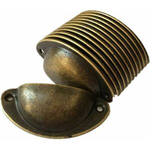 HOOPZI 12pcs Vintage Shell Iron Handle Cabinet Door Cabinet Knob Drawer Cupboard Pull With Screw 8.2cm x 3.5cm Antique Brass HOOPZI 12pcs Vintage Shell Iron Handle Cabinet Door Cabinet Knob Drawer Cupboard Pull With Screw 8.2cm x 3.5cm Antique Brass
