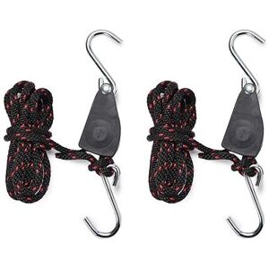 Linghhang - 1/4 Inch Rope Ratchet Straps for Grow Light 2pcs Adjustable Hook Rope Linghhang - 1/4 Inch Rope Ratchet Straps for Grow Light 2pcs Adjustable Hook Rope