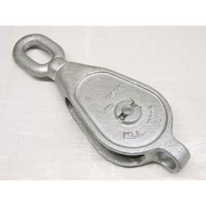 Securefix Direct - 1.5 Ton 8' gmi Single Block With Swivel Eye Galvanised - 28MM Fibre Rope Safety Lifting Securefix Direct - 1.5 Ton 8' gmi Single Block With Swivel Eye Galvanised - 28MM Fibre Rope Safety Lifting