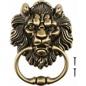 DEWDAT 15.8cm Antique Bronze Design Tiger Head Door Knocker Replacement for Front Door DEWDAT 15.8cm Antique Bronze Design Tiger Head Door Knocker Replacement for Front Door
