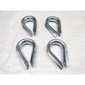 SECUREFIX DIRECT 20MM Wire Rope Thimbles x4 - Galvanised Steel Commercial Loop SECUREFIX DIRECT 20MM Wire Rope Thimbles x4 - Galvanised Steel Commercial Loop