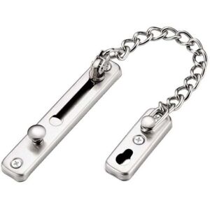YMYNY 1PC Anti-theft Door Chain, Anti-theft Door Lock, Stainless Steel Door Lock, Sliding Door Lock with 4 Screws mumu YMYNY 1PC Anti-theft Door Chain, Anti-theft Door Lock, Stainless Steel Door Lock, Sliding Door Lock with 4 Screws mumu