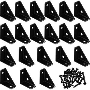 TORMATOR 20 Pcs Corner Assembly Brackets, Angle Brackets, Furniture Fixing Brackets, Corner Support, Corner Assembly Bracket, Angle Bracket, Metal Fixing TORMATOR 20 Pcs Corner Assembly Brackets, Angle Brackets, Furniture Fixing Brackets, Corner Support, Corner Assembly Bracket, Angle Bracket, Metal Fixing