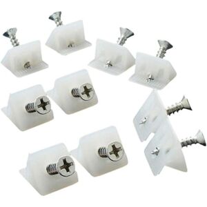 Memkey - 200pcs Drawer Reinforcement Bracket White Screw Repair Fixing Drawer Base Cabinet Shelf Sagging Repair Rear Connecting Stabilizers for Memkey - 200pcs Drawer Reinforcement Bracket White Screw Repair Fixing Drawer Base Cabinet Shelf Sagging Repair Rear Connecting Stabilizers for