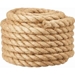 DEBUNS 20mm Barrier Rope for Stair Handrail/Balcony Railing, Twine for Warfare, Swings, Ship and Lifting, Gym Battle and Climbing, 20mm x 10m, Beige DEBUNS 20mm Barrier Rope for Stair Handrail/Balcony Railing, Twine for Warfare, Swings, Ship and Lifting, Gym Battle and Climbing, 20mm x 10m, Beige