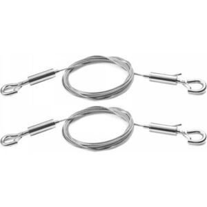 MCBOSON 2Pcs Adjustable Picture Hanging Wire - 2m x 1.5mm Heavy Duty Stainless Steel Kit for Mirrors, Lamps, Signboards and More - Supports up to 30kg MCBOSON 2Pcs Adjustable Picture Hanging Wire - 2m x 1.5mm Heavy Duty Stainless Steel Kit for Mirrors, Lamps, Signboards and More - Supports up to 30kg