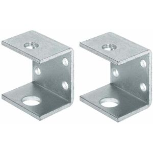TEHTUY 2x double fixing brackets 30x40 steel shelf screw-in M10 thread metal wall plate support furniture bed table shelf cabinet TEHTUY 2x double fixing brackets 30x40 steel shelf screw-in M10 thread metal wall plate support furniture bed table shelf cabinet