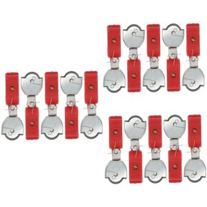 GOTRAYS 30Pcs Cable Pulley Wire Rope Lifting Swivel Single Pulley Rigging Lifting Tool Miniature Plastic Tower Workshop Pulley Supplies Red Pulleys GOTRAYS 30Pcs Cable Pulley Wire Rope Lifting Swivel Single Pulley Rigging Lifting Tool Miniature Plastic Tower Workshop Pulley Supplies Red Pulleys