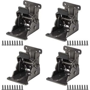 Linghhang - 4 Pack Black Self-Locking Folding Hinges for Table Legs, 0-90 Degree Folding Hinges, Folding Table Extension Hinges with Screws for Linghhang - 4 Pack Black Self-Locking Folding Hinges for Table Legs, 0-90 Degree Folding Hinges, Folding Table Extension Hinges with Screws for