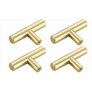 DEWDAT 4 Pcs Door Knobs, T Bar Single Hole Handle, Vintage Furniture Knob Pulls, for Dresser, Cabinet, Furniture, with Matching Screws DEWDAT 4 Pcs Door Knobs, T Bar Single Hole Handle, Vintage Furniture Knob Pulls, for Dresser, Cabinet, Furniture, with Matching Screws