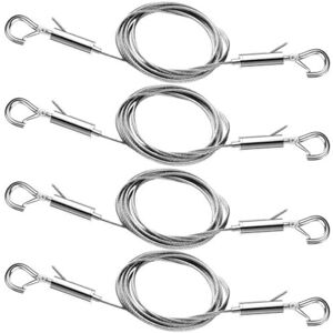 YS-YALOTRS 4-Piece Adjustable Picture Hanging Wire Kit, Heavy-Duty Stainless Steel Rope Supports Up to 66 lbs, Perfect for Hanging Artwork, Mirrors, Frames, and YS-YALOTRS 4-Piece Adjustable Picture Hanging Wire Kit, Heavy-Duty Stainless Steel Rope Supports Up to 66 lbs, Perfect for Hanging Artwork, Mirrors, Frames, and