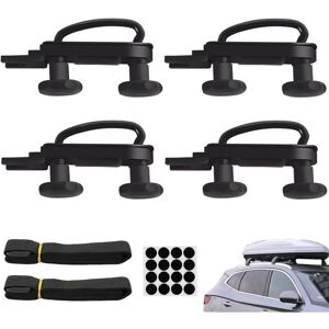 WOIYIC 4 Sets U Bolts for Roof Box, Universal Roof Box Fixing Roof Box Mounting Kit U-bolts Clamp 85mm Internal Width with 8 Locknuts and 2 Bandages WOIYIC 4 Sets U Bolts for Roof Box, Universal Roof Box Fixing Roof Box Mounting Kit U-bolts Clamp 85mm Internal Width with 8 Locknuts and 2 Bandages