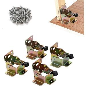 WOIYIC 4PCS 75 x 60 x 55mm Folding Locking Extension Table Bed Leg Feet Folding Fixing Bracket with 40pcs Screws WOIYIC 4PCS 75 x 60 x 55mm Folding Locking Extension Table Bed Leg Feet Folding Fixing Bracket with 40pcs Screws