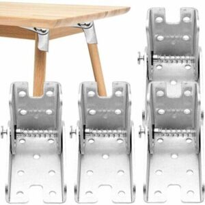 4pcs 90-degree self-locking folding hinge steel folding table leg support bracket 4pcs 90-degree self-locking folding hinge steel folding table leg support bracket