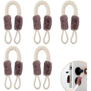 TORMATOR 5-Piece Anti-Pinch Door Cords Prevent Finger Injuries, Multifunctional Soft Cotton Rope, 60cm TORMATOR 5-Piece Anti-Pinch Door Cords Prevent Finger Injuries, Multifunctional Soft Cotton Rope, 60cm