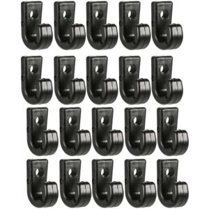 CYSLMUK 50 Pcs Black Nylon Kayak Hooks Marine Accessories CYSLMUK 50 Pcs Black Nylon Kayak Hooks Marine Accessories