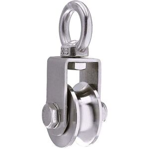 SNQ 500kg Lifting Pulley with 2 Bearings, Rope Pulley, 48mm Roller, 201 Lifting Ring, 48 Wheel, U-Slot SNQ 500kg Lifting Pulley with 2 Bearings, Rope Pulley, 48mm Roller, 201 Lifting Ring, 48 Wheel, U-Slot