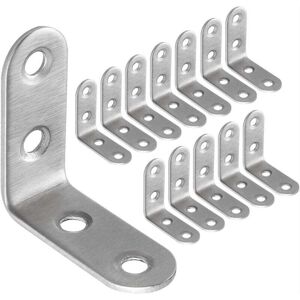 Ymyny - 50pcs l Shape Stainless Steel Metal Corner Brace Furniture Fasteners Corner Brace Hardware Accessories Corner Brace Fixing Bracket 4040mm1.8 Ymyny - 50pcs l Shape Stainless Steel Metal Corner Brace Furniture Fasteners Corner Brace Hardware Accessories Corner Brace Fixing Bracket 4040mm1.8