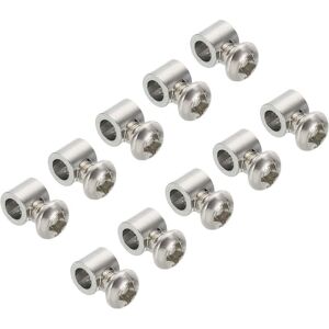 YS-YALOTRS 5.3x6mm Wire Rope Clips, 20 Pcs Steel Cable Clamps 3.5mm Single Hole Wire Lock Rope Fittings Clip with M4 x 0.7 Screws for Cable YS-YALOTRS 5.3x6mm Wire Rope Clips, 20 Pcs Steel Cable Clamps 3.5mm Single Hole Wire Lock Rope Fittings Clip with M4 x 0.7 Screws for Cable