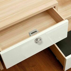 Dewdat - 5PCS Mini Push Button Drawer Door Cabinet Lock Caravan rv Boat Nickel Knob Knob Dewdat - 5PCS Mini Push Button Drawer Door Cabinet Lock Caravan rv Boat Nickel Knob Knob