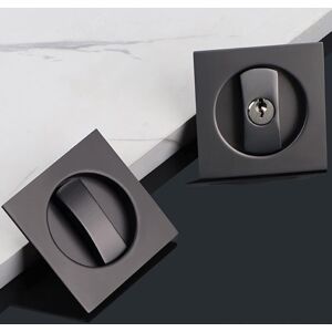 TORMATOR (6.6×6.6×4cm) Catch Lock Knob Lock, Integrated Square Sliding Door Lock with Key TORMATOR (6.6×6.6×4cm) Catch Lock Knob Lock, Integrated Square Sliding Door Lock with Key