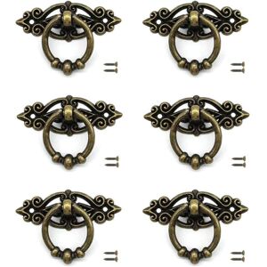 Linghhang - 6pcs Door Drawer Knob Drawer Pull Furniture Handle Bronze with Screws for Retro Cabinet Drawer Dresser Retro Furniture Linghhang - 6pcs Door Drawer Knob Drawer Pull Furniture Handle Bronze with Screws for Retro Cabinet Drawer Dresser Retro Furniture