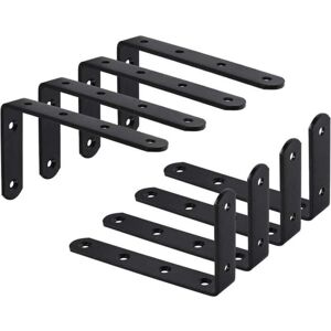 LINGHHANG 8 wall brackets, L-shaped bracket pack, fixed bracket, hanging furniture, 125x75x3mm LINGHHANG 8 wall brackets, L-shaped bracket pack, fixed bracket, hanging furniture, 125x75x3mm