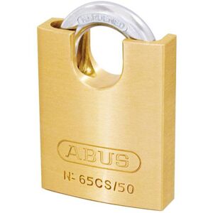 Abus - 35830 65CS/50mm Brass Padlock Closed Shackle Carded ABU6550CSC Abus - 35830 65CS/50mm Brass Padlock Closed Shackle Carded ABU6550CSC