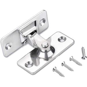 TEHTUY 90-degree door lock latch, stainless steel security angle locking latch for sliding/push doors, satin nickel TEHTUY 90-degree door lock latch, stainless steel security angle locking latch for sliding/push doors, satin nickel