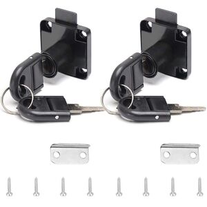 SNQ Black Aluminum Alloy Office Drawer Locks with 4 Keys, Cylinder Lock for Office Furniture, Mailbox, Drawer, Cabinet, 1622mm SNQ Black Aluminum Alloy Office Drawer Locks with 4 Keys, Cylinder Lock for Office Furniture, Mailbox, Drawer, Cabinet, 1622mm