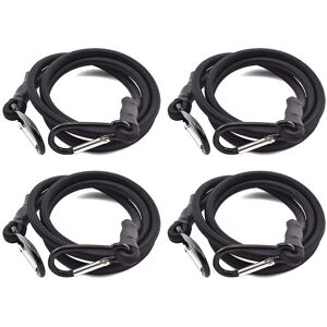 Memkey - Bungee Ropes, Elastic Bungee Rope, Elastic Bungee Ropes with Hooks, 4 Pack, Black, Elastic Bungee Rope, Bungee Rope with Hooks for Luggage Memkey - Bungee Ropes, Elastic Bungee Rope, Elastic Bungee Ropes with Hooks, 4 Pack, Black, Elastic Bungee Rope, Bungee Rope with Hooks for Luggage